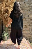 Made in Italy Pure Cotton Ovo Box Top Black /23 =
